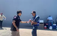 Entrega de agua y suero en distintos puntos de Hermosillo