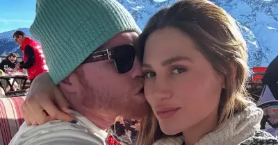 Saúl "Canelo" Álvarez y su esposa María Fernanda