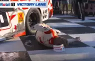 VIDEO Piloto de Nascar sufre grave accidente en festejo de su victoria