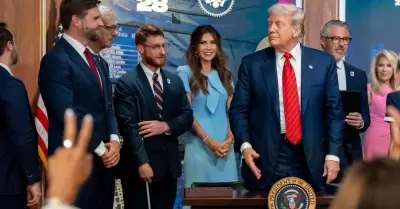 Presidente Donald Trump y funcionarios del gobierno de Estados Unidos