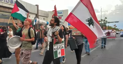 Hermosillenses marchan contra el genocidio en Gaza