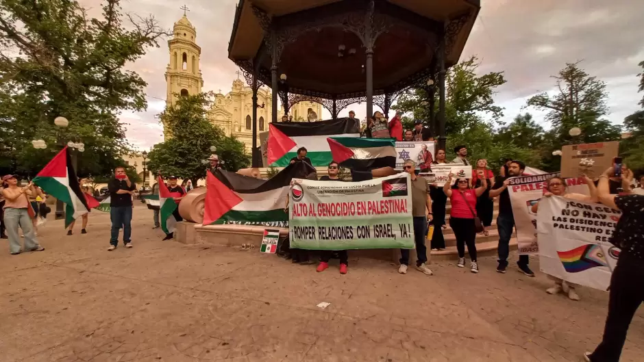 Hermosillenses marchan contra el genocidio en Gaza