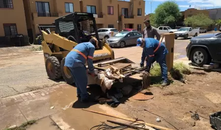 Atienden afectaciones por intensas lluvias
