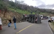 Accidente de tractocamin en la carretera muris-Cananea