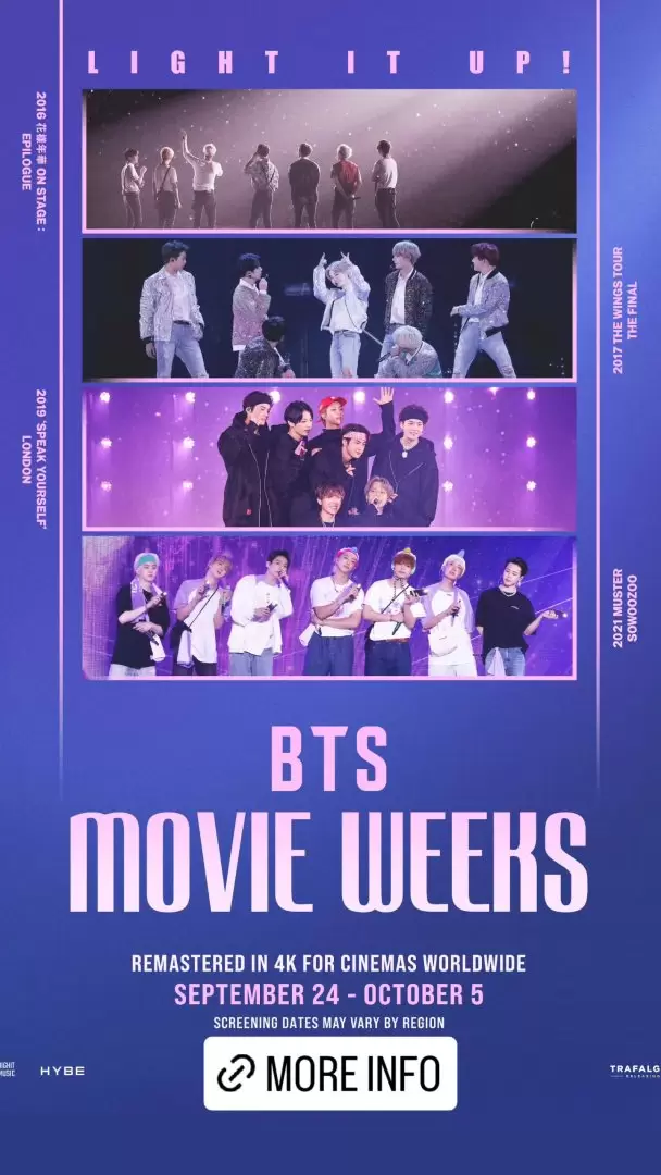 BTS confirma "Movie Weeks", un maratn de conciertos