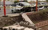 Conductor se impacta contra barda de la Unison; resulta con lesiones leves