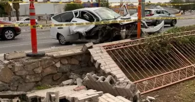 Accidente en el bulevar Luis Encinas