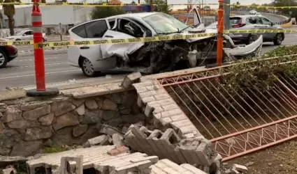Accidente en el bulevar Luis Encinas
