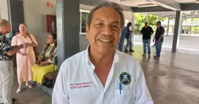 Eleazar Herrera, secretario general del Sindicato de Trabajadores del Cobach