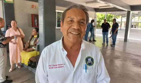 Eleazar Herrera, secretario general del Sindicato de Trabajadores del Cobach