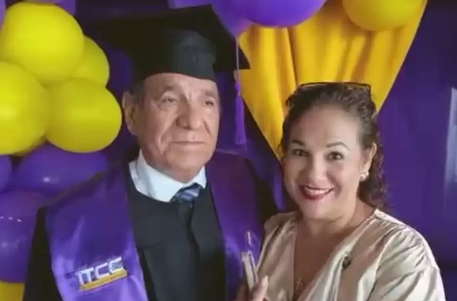 Hombre se grada a los 78 aos
