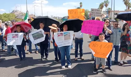 Manifestacin contra construccin de presas