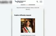 Water Environment Federation entrega el Premio a los Funcionarios Pblicos a la Presidenta de Mxico, Dra. Claudia Sheinbaum Pardo