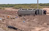 Fallecen 2 jornaleros agrcolas al volcar van en la Costa de Hermosillo