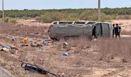 Volcamiento de vehculo que trasladaba jornaleros agrcolas