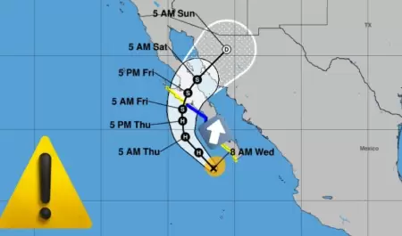 Posible trayectoria del huracn "Lorena"