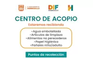 Centros de Acopio para apoyar a personas afectadas por las lluvias