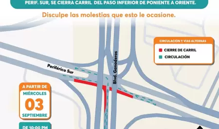 Cierre de carril