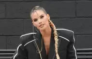 Marie Claire Harp huye de la prensa y choca su auto