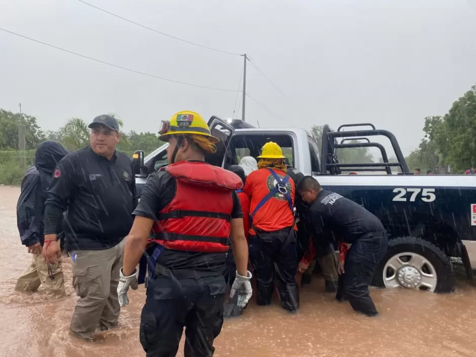 Atienden afectaciones por las lluvias en el sur de Sonora