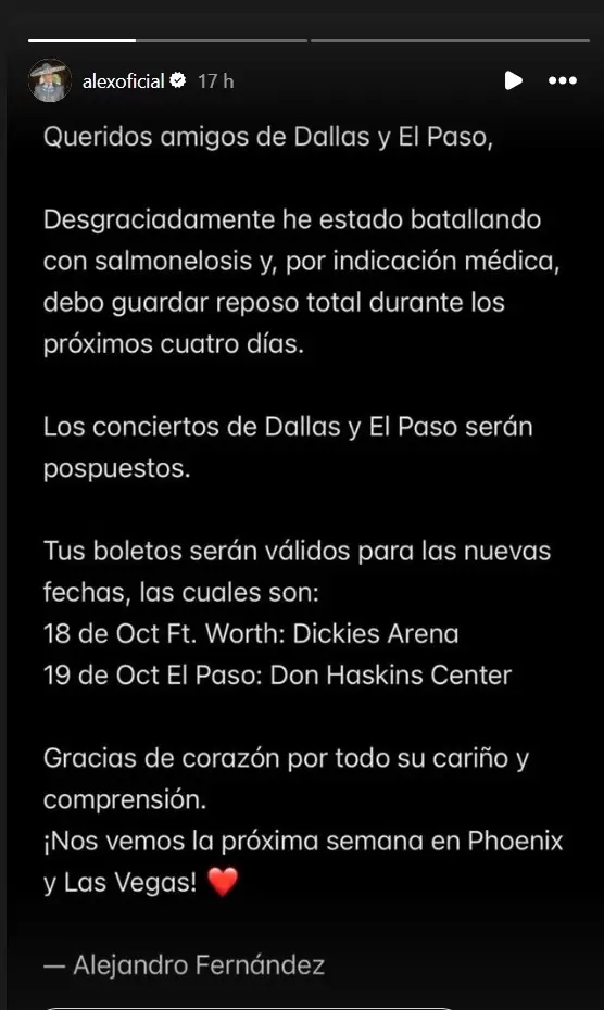 Anuncio de Alejandro Fernndez