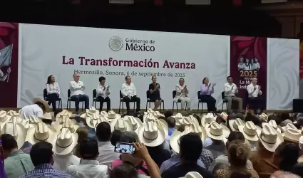 Claudia Sheinbaum presenta informe regional en Hermosillo