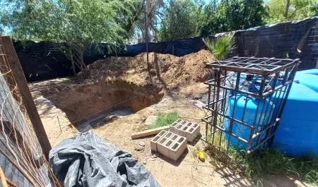 Impiden trabajos de construccin de una cisterna en el rea oriente del Parque M