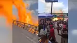 Explosin de pipa en Iztapalapa