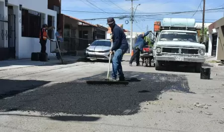 Bacheo en Hermosillo.