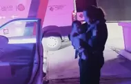 Policas auxilian a beb que no poda respirar