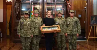 Banda presidencial que usará Claudia Sheinbaum
