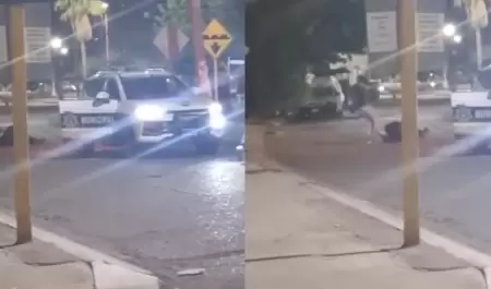 Agresin a policas en Puerta Real