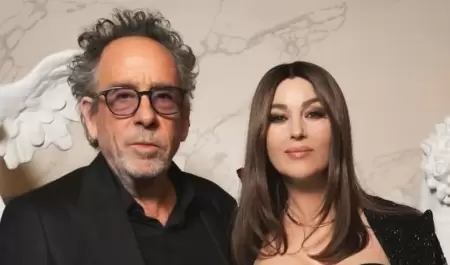 Tim Burton y Monica Bellucci