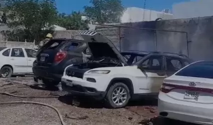 Incendio en taller mecnico