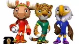 Maple, Zayu y Clutch, las mascotas del Mundial