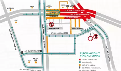 Cambiarn rutas alternas