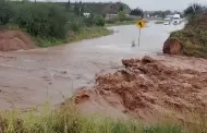 Lluvias del jueves provocaron cierre de tramos carreteros, deslaves e inundaciones menores
