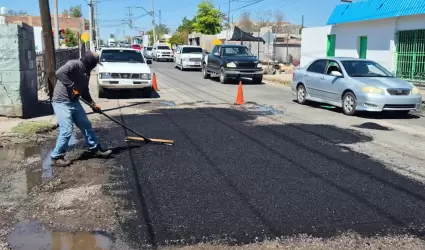 Jornadas de bacheo en Hermosillo