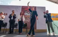 "Si estn esos gritos mejor nos vamos": Sheinbaum pide respeto para gobernador de Jalisco tras abucheos