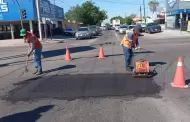 Refuerzan cuadrillas para trabajos de bacheo en Hermosillo