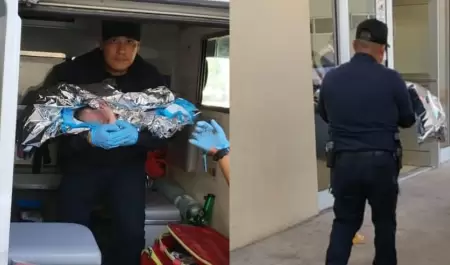 Policas apoyan en nacimiento de beb
