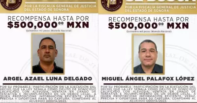 FGJES ofrece recompensa por captura de dos agentes de la AMIC