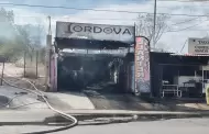 Incendio en llantera y taquera deja dos lesionados en Hermosillo