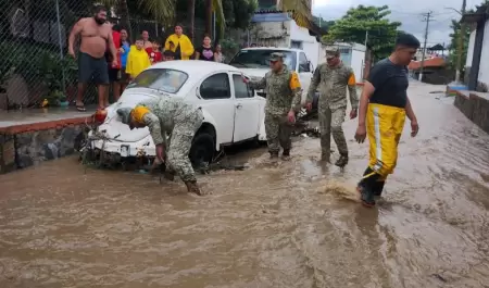 Afectaciones de la tormenta tropical Raymond en Acapulco