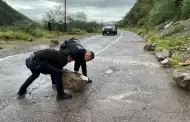 Polica Estatal apoya a comunidades afectadas por tormentas en Sonora