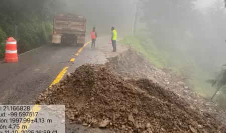 Carreteras afectadas por las lluvias