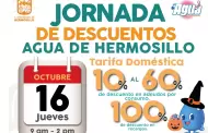 Invita Agua de Hermosillo a Jornada de Descuentos