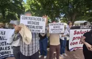 Agremiados al Staus se manifiestan en oficinas de Isssteson para exigir mejoras en atencin mdica