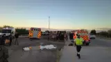 Volcamiento de autobs en carretera Guaymas-Hermosillo