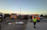 Volcamiento de autobs de la lnea Tufesa deja 6 personas fallecidas en carretera Guaymas-Hermosillo
